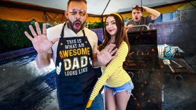 [FamilyStrokes] Serena Hill – “I’ll Drain Your Cock Before The BBQ” Serena Gets Marinated In Daddy’s White Sauce White Hair Porn Aurora Xoxo Porn